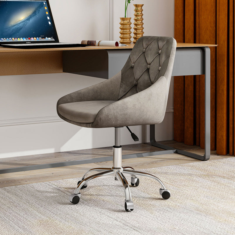 Adjustable And Space-Saving Chair With Golden Electroplated Legs