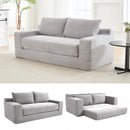 Convertible Loveseat Sofa Bed With Memory Foam & Steel Frame