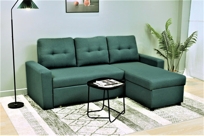 Convertible L Shaped Sectional Sleeper Sofa Bed, Saving Pull Out Couch