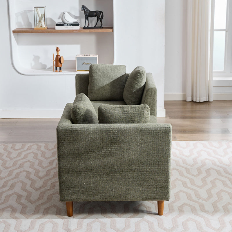 Wide Modern Double Sided Upholstered Chaise Lounge