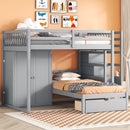 Bunk Bed With Wardrobe, Drawers
