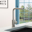 Kitchen Faucet With Pull Down Sprayer - Brushed Nickel