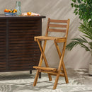 Outdoor Acacia Wood Folding Patio Barstool
