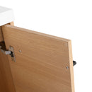 Bathroom Vanity Set With Resin Countertop Sink, 2 Doors