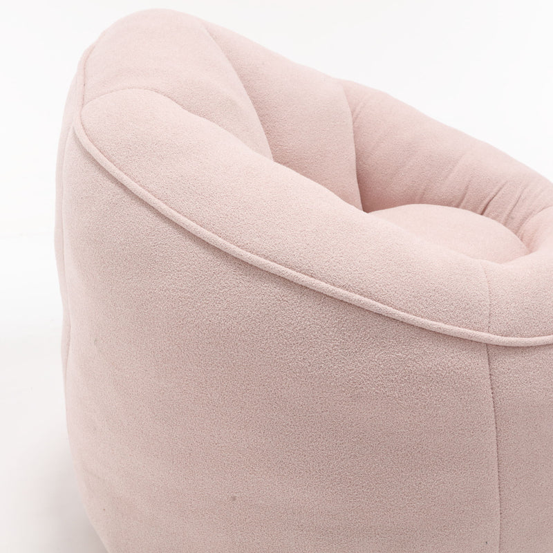 Bedding Bean Bag Sofa Chair High Pressure Foam Bean Bag Chair Adult Material With Padded Foam Padding Compressed Bean Bag With Footrest