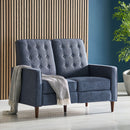 Manville - Contemporary Tufted Loveseat Pushback Recliner