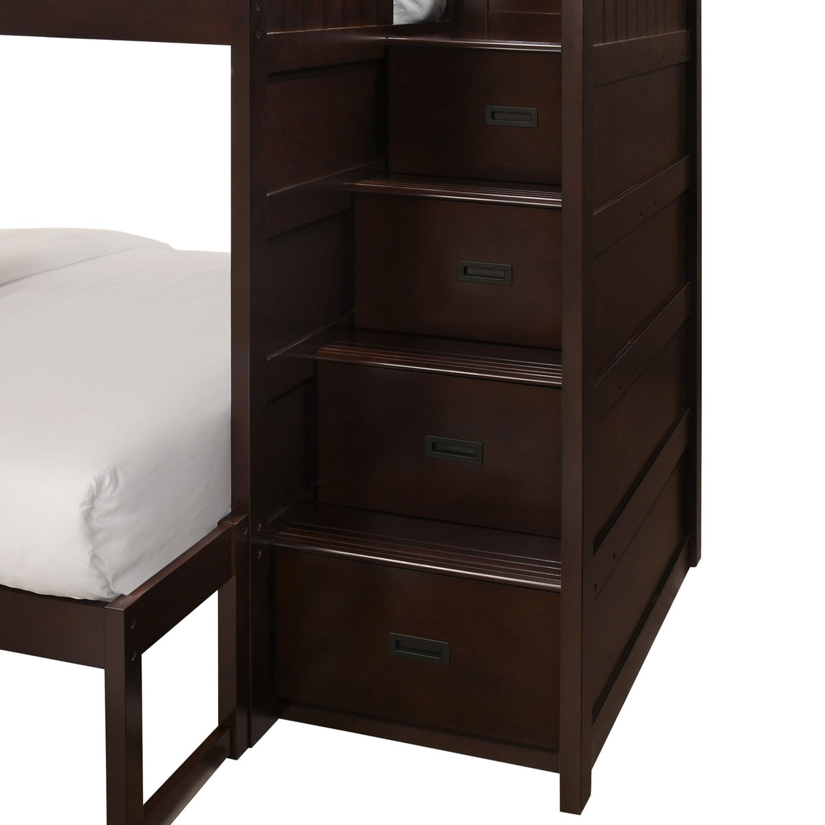 Sami Step Bunk With Right Headboard in Dark Brown by Elements International, view 17