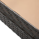 Nebulosity - Outdoor Accent Table With Square Glass Top - Brown Multi