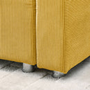 Convertible L Shaped Sleeper Sofa Bed With Reversible Chaise And Storage