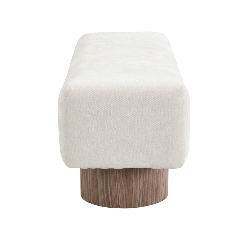 Upholstered Entryway Bench Ottoman