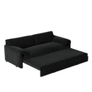 Queen Pull Out Sofa Bed, 3 In 1 Convertible Sleeper Sofa With Side Storage
