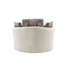 Swivel Accent Barrel Chair With 5 Movable Pillow 360 Degree Swivel Round Sofa Chair For Living Room, Bedroom, Hotel