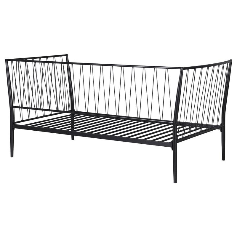 Richland - Metal Twin Daybed Bed Frame - Matte Black