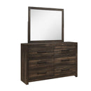 Monica - Mirror With Clean Lines - Dark Oak