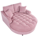 Modern Chaise Lounge Upholstered Sofa Couch With Tufted Seat And Detachable Pillows For Living Room