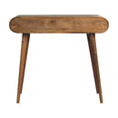 Writing Desk, Curved - Chestnut