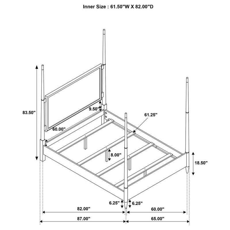 Emberlyn - Wood Poster Bed