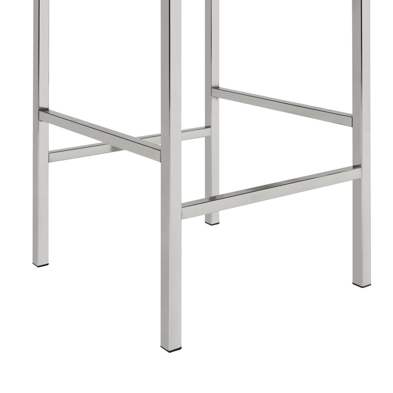 Ezra - Bar Table + 3 Stools - Chrome