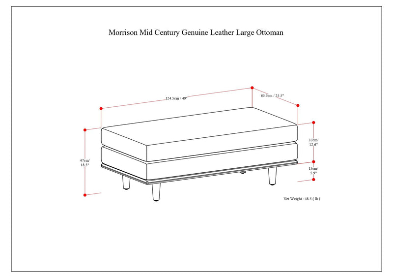 Morrison - Handcrafted Ottoman