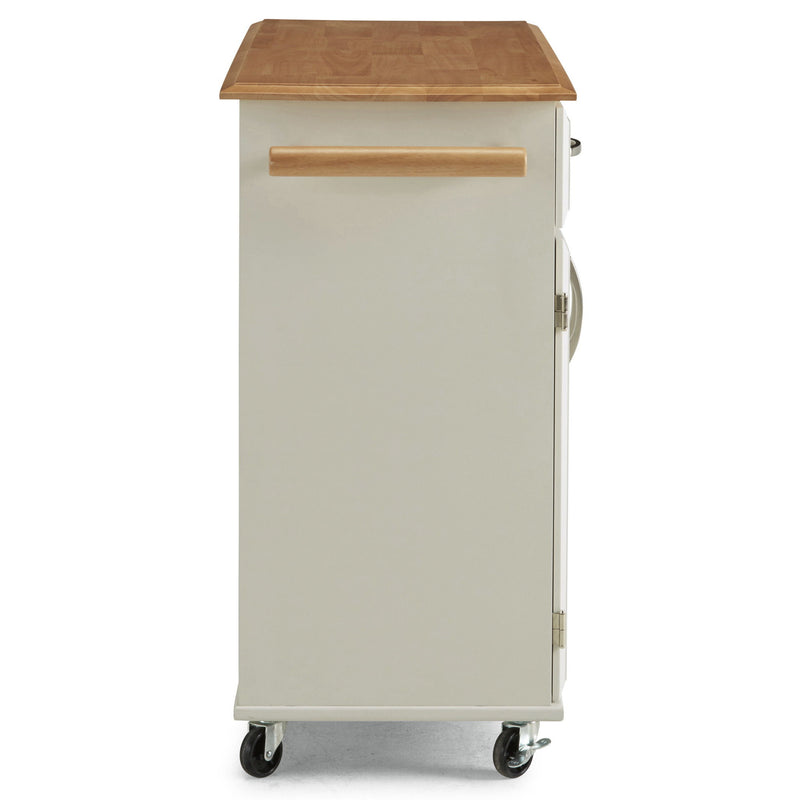 Blanche - Kitchen Cart - White - Wood - 36"