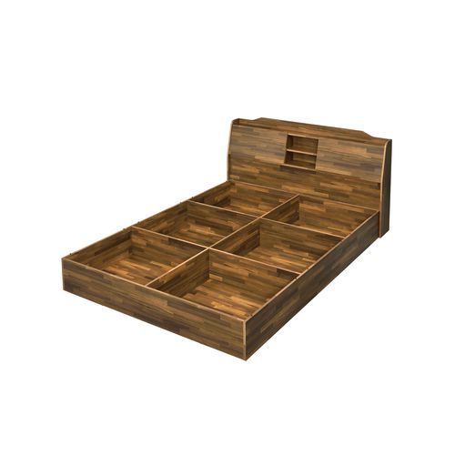 Hestia - Queen Bed - Walnut Finish - Atlantic Fine Furniture Inc