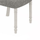 Tannen - Round 5 Piece Dining Table (Set of 5) - White And Gray