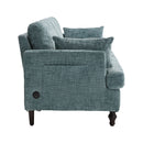 Chenille 2 Seater Sofa With LED Light, USB Charging Port, And Storage Bag