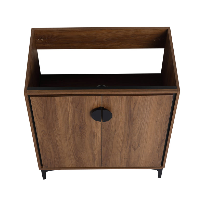 Modern Bathroom Vanity With Top Sink, Engineered Wood Storage Cabinet