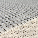 Modern Patio Wicker Loveseat With Cushions