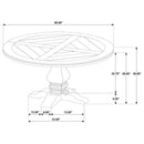 Florence - Round Pedestal Base Dining Table