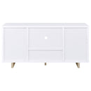 Dalton - 2 Door Storage Credenza - White And Distressed Pine