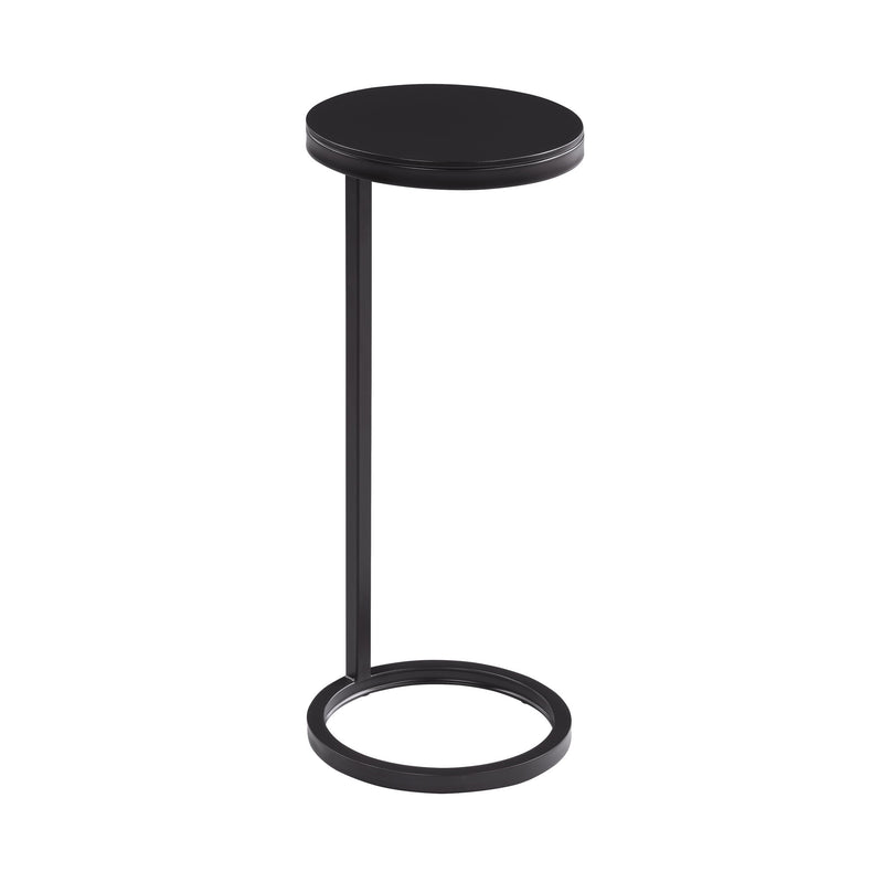 Yancey - Round Metal Accent Table - Antique Bronze