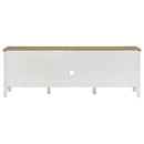 Hollis - 2 Door Wood TV Stand With Drawer - Brown And White