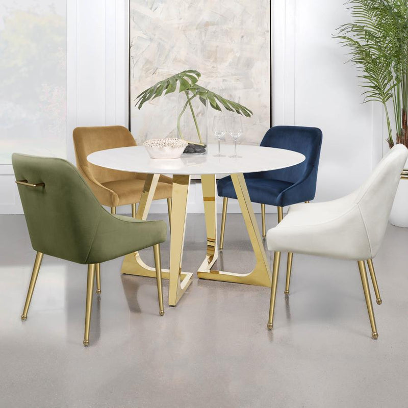 Mayette - Upholstered Side Dining Chair (Set of 2) - Blue