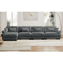 Super Comfort Oversized Modular Sectional Sofa With Movable Ottoman