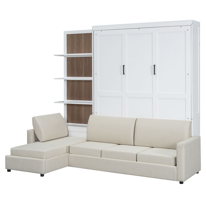 Murphy Bed With Sofa And Shelves