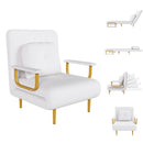 3 In 1 Convertible Folding Sofa Bed With Adjustable Backrest And Pillow