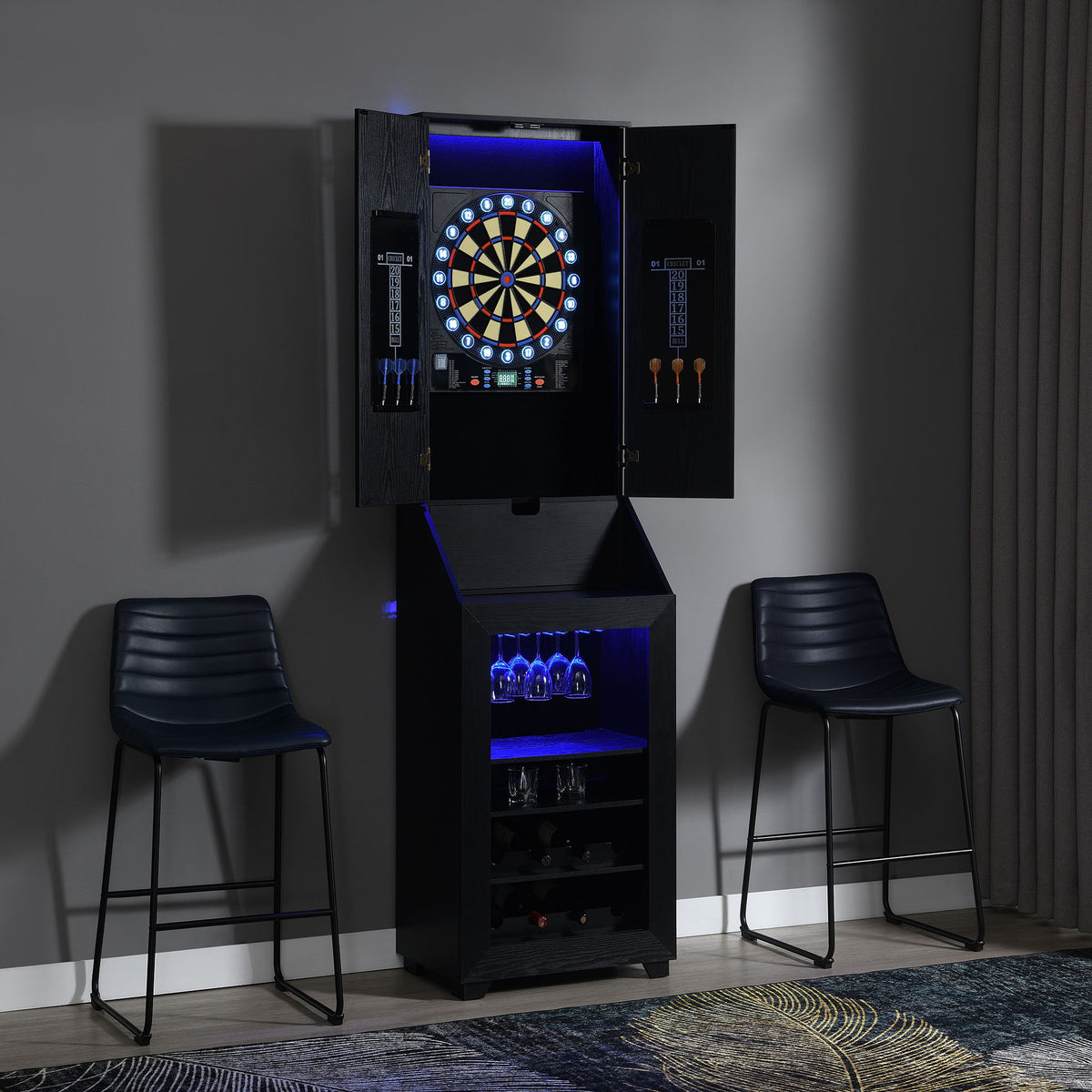 Goldeneye Dartboard in Black by Elements International, view 2