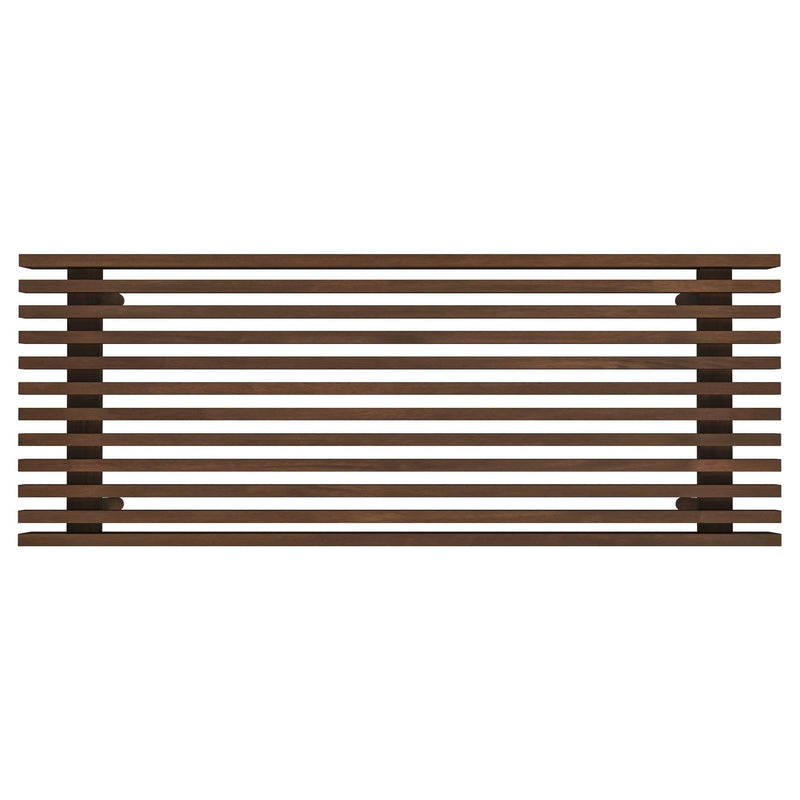 Mia - Mid-Century Modern Bench - Dark Brown