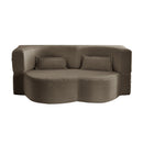 Floor Convertible Sleeper Sofa Bed With 2 Pillows