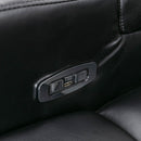 Premium Power Recliner & Storage Arms, Cupholders, Swivel Tray Table And Cell Phone Stand - Black