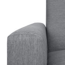 Contemporary Recliner Chair With Push Back Function And Birchwood Legs