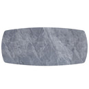 Hester - Ceramic Top Dining Table - Gray & Black