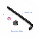 Oil Rubbed Bronze 16" Shower Arm With Flange, Stainless Steel, For Rain Shower Heads - Oil-Rubbed Bronze