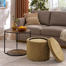 Multi Functional Ottoman And Table Set With Drum Stool