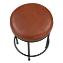 Michael - Backless Counter Height Stool With Padded Seat And Powder Coated Frame - Caramel