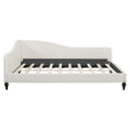 Modern L Shaped Linen Daybed With Legs