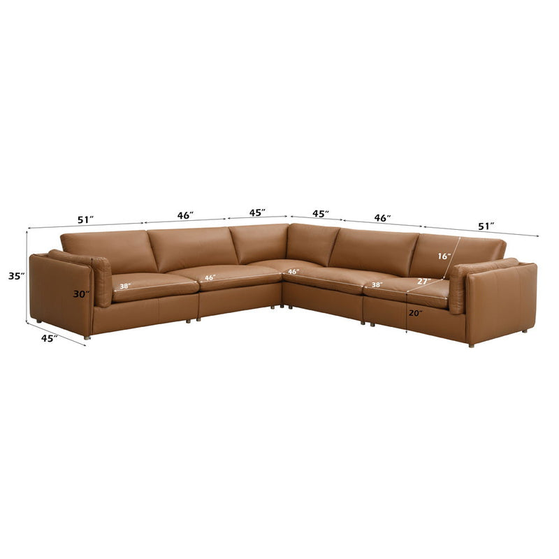 Brighton - Sectional Sofa - Brown