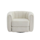 Swivel Accent Chair Wide Upholstered For Living Room
