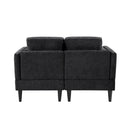 Modern Chaise Lounge With Dual Layer Armrests